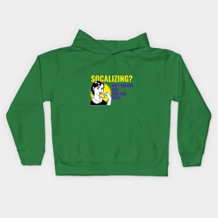 Introverts no time for socializing Kids Hoodie